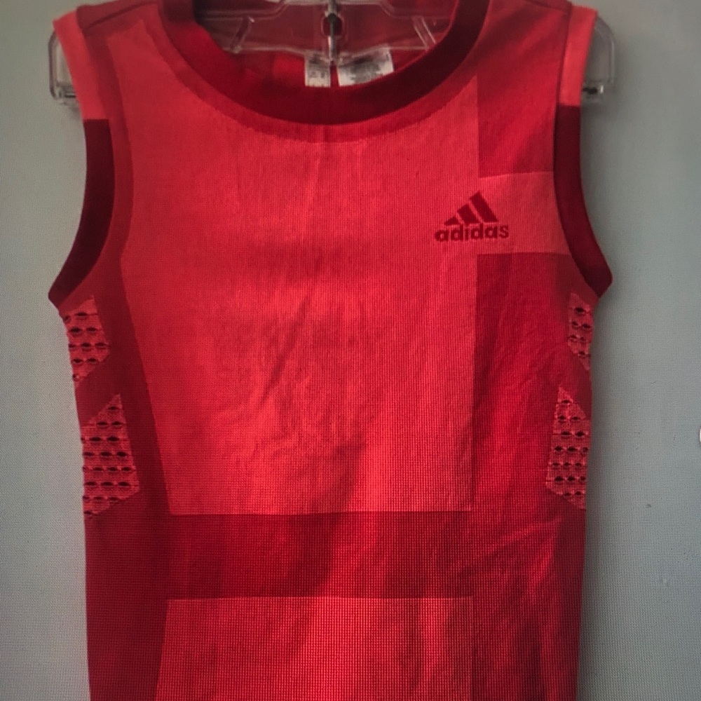 Adidas Kids Bold Red Tank Top